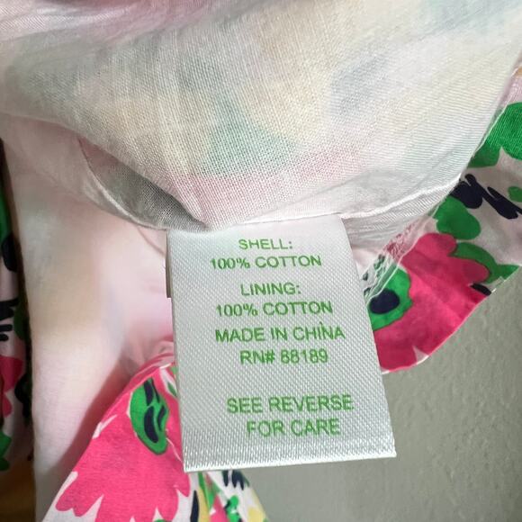 Lilly Pulitzer Avaline Doodle Bug Daisy Mini Dress Womens 4 Bow Detachable Strap - Picture 6 of 7